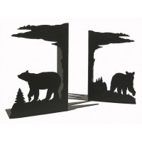 Bear black metal bookends (sold as a pair)   180306581740